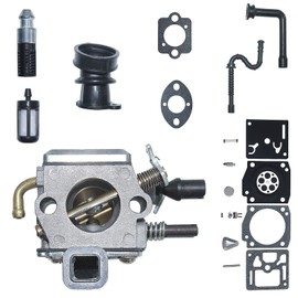 Mtanlo Carburetor For Stihl MS360 036 MS340 034 Fuel Oil Filter Line Intake Manifold , Intake Manifold, Fuel Filter, Fuel Line, Oil Filter, Oil Line, Carburetor Repair Kit, Carburetor Gasket
