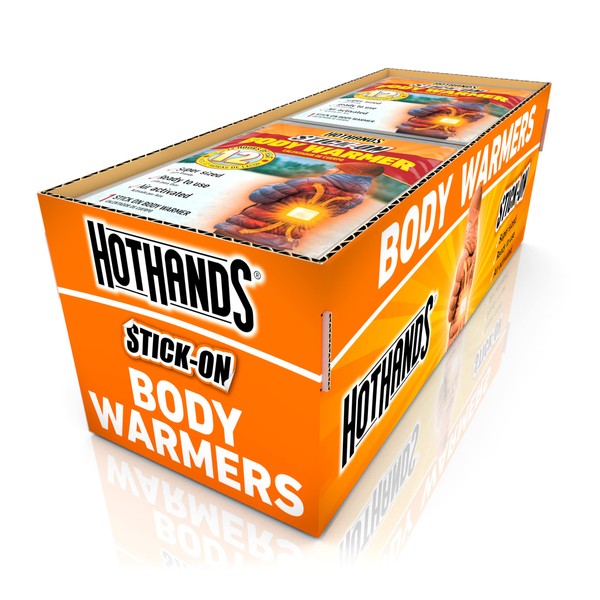 HotHands Body Warmers with Adhesive - Long Lasting Safe Natural