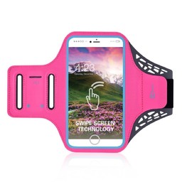 DFV mobile - Professionelle Abdeckung Ultradünne Armband Sport Laufen Fitness Radfahren für Realme X7 Max (2021) - Rosa