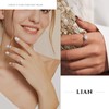 LIAN Moissanite Solitaire Engagement Ring for Women 1.0CT D Color