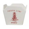 Oriental Buddha Pagoda Asian Takeout To Go Box Serving Bowl