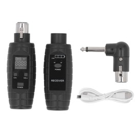 Wireless Microphone Transmitter Receiver 16 Channels Mic Wireless Adapter Transmitter Receiver for Dynamic Mic Condenser Mic