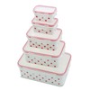 My Home 10-Piece Food Storage Containers Set, Dots, Food Storage