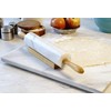 RSVP International RPW-10 White Marble Rolling Pin for Baking &