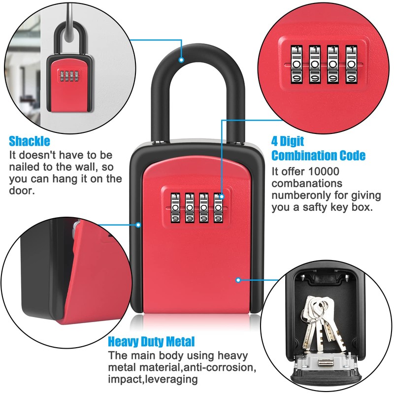 Key Lock Box, [No Installation Require] Diyife for Keys with