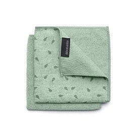 Brabantia 2 paños de Limpieza de Microfibra (Verde Jade) absorbentes Trapos higiénicos para Lavar, Limpiar y secar (12 x 12)