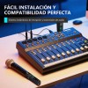 Tecmiyo 3pzs System De Micrófono Inalámbrico, Xlr Transmisor Y Xlr