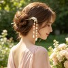 Vintage Pearl Tassel Hair Stick for Women, Branch Shape Gold
