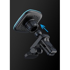 MACHSWON Car Mount Charger Magnetic Wireless Car Charger for Phone 15/14/13/12 - Fast Charging, Secure Hold, Fast Charging, Black