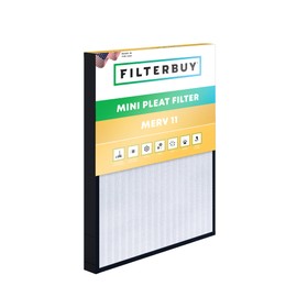 Filterbuy 20x25x2 Mini Pleat Air Filter MERV 11 HVAC Replacement (1-Pack)