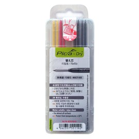 Pika Marker 4020SB03 Lead Refills for Architectural Mechanical Pencil "Dry" (2 of each) Black 2B (4) Blister Pack