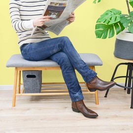 DuneDesign Toiletpaper Storage - Felt Box for 4 Toilet Rolls - Bathroom Decoration Storing Case Grey