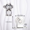 SHINICO Cable Pulley 48MM Wheel Wall Mount, Bearings Inside, Stainless