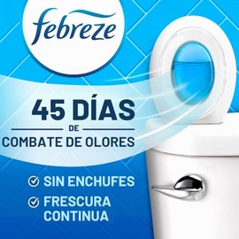 Febreze Ambientador multicolor para baño, lucha contra el olor, alternativa enchufable, ambientadores para el hogar, baño, cocina y clóset, aroma resi