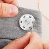 24PCS Snap Buttons Metal Press Studs 21mm Silver Snap Buttons