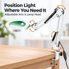 LED Magnifying Lamp with Desk Clamp & Adjustable Arm –