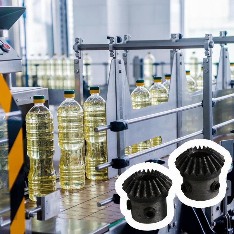 CNBTR 2pcs Mechanical Bevel Gear 8mm Hole Diameter 1 Module