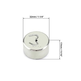 QWORK Double Hook Physics Weights Set, 10pcs 100g Metal Weights – Ideal for Lab Force and Motion Experiments