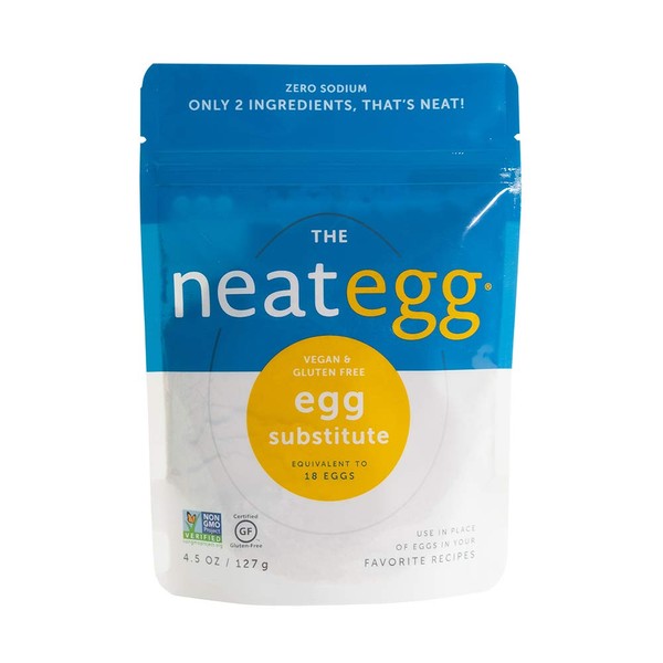 neat - Plant-Based - Egg Mix (4.5 oz.) - Non-GMO, Gluten-Free, Soy Free, Egg Substitute Mix