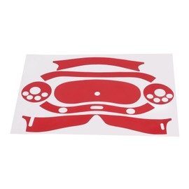 VR Headset Stickers for PICO 4 VR, Professional Scratch Resistant PVC, Full, Ultra Thin, Accurate Size, Easy to Paste, for VR Gaming Glasses (Red)