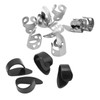 12Pcs Guitar Finger Pick Bass Thumb Protector Instrument Accessory Set