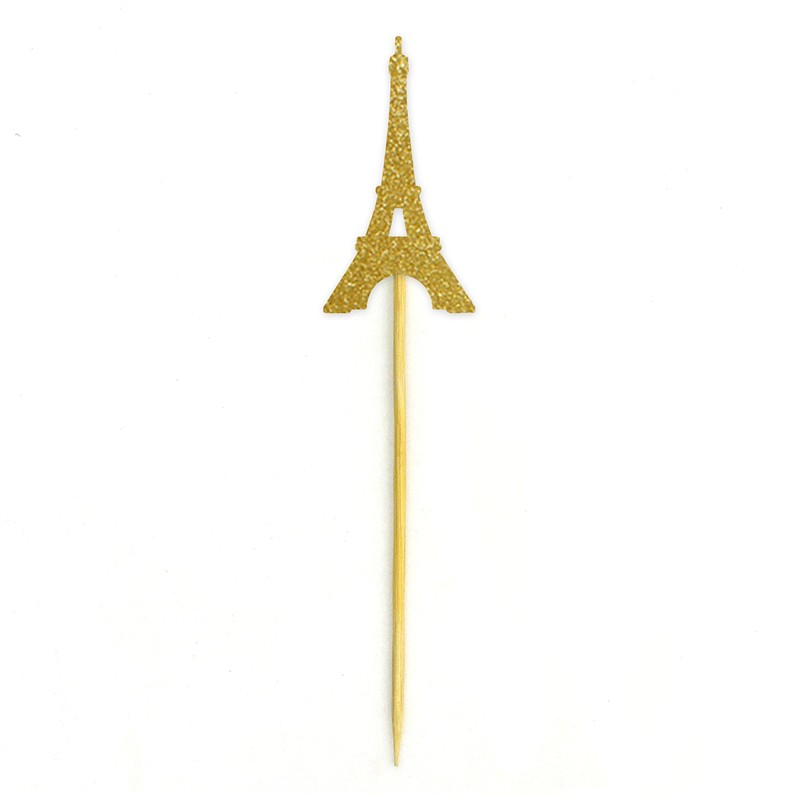 Darling Souvenir, Eiffel Tower Cupcake Toppers, Wedding Party Dessert Decorations