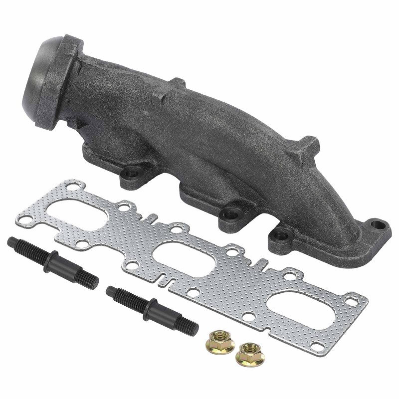 A-Premium Left Engine Exhaust Manifold Kit W/Gasket & Studs &