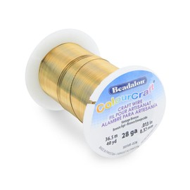Beadalon ColourCraft Wire, 28 Gauge, Vintage Bronze Color, 40 yd Spool