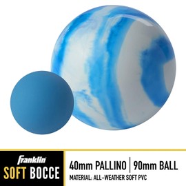 Franklin Sports Soft Bocce Set - 8 Soft Bocce Balls and 1 Pallino - Perfect for Beach, Backyard or Outdoor Party Game - Family Set