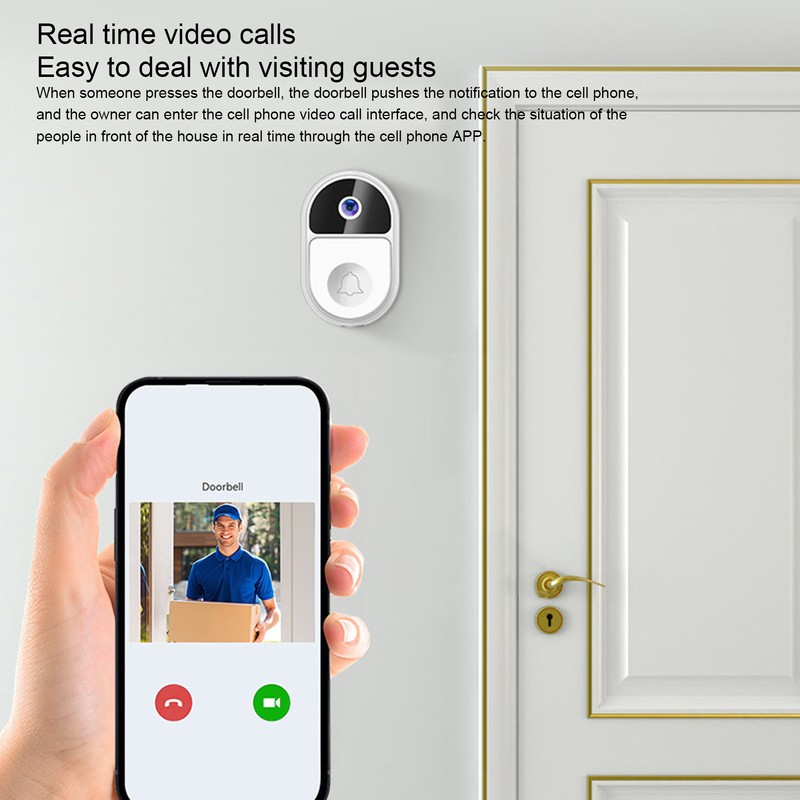 Video Doorbell 2 Way Talk Wifi 1080P HD Night Vison