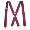 Heavy Duty Suspenders for Men – Adjustable 2-Inch Elastic X-Back