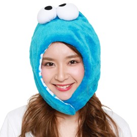 Sazak Cookie Monster Kigurumi Cap Costume, Unisex