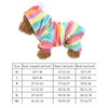 Ruiqas Flannel Dog Hoodies Soft Fuzzy Dog Jumpsuit Autumn Winter