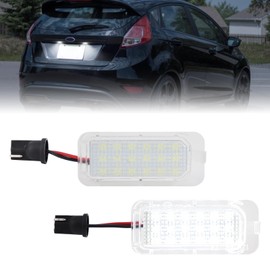 LED License Plate Lights for Ford Explorer Escape Fusion Fiesta Expedition Lincoln MKC Tag Lamp Assembly, 6000K White Tag Lamp Replace OEM BB5Z13550A, 2PCS