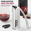 KAYCROWN Wine Opener, Stainless Steel Vertical Lever Corkscrew with Foil