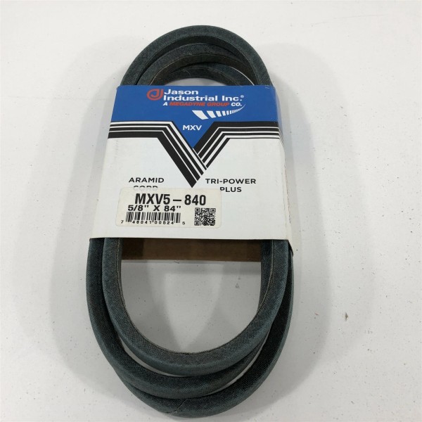 Jason Industrial V-Belt Aramid Cord MXV5-840 Tri-Power Plus 1005012 6467BR