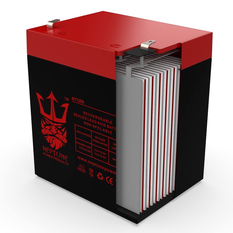 Neptune 12V 5Ah NT-1250 Rechargeable SLA Sealed Lead Acid Battery