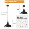 LWWHQ Black Pendant Lights Kitchen Island 3 Pack, 11.41" Kitchen