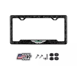 BLVD ASTON MARTIN 100% REAL FORGED CARBON FIBER CAR LICENSE PLATE FRAME ZISDESIGN