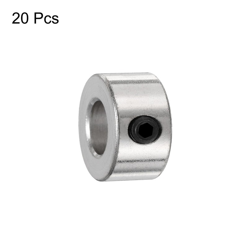sourcing map 20pcs Set Screw Collars 12mm Bore Shaft Collars,