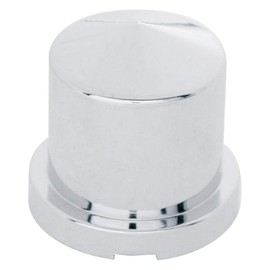 United Pacific 10087 - Wheel Lug Nut Cover - 5/8" X 1 1/4" Chrome Plastic Pointed Nut Cover - Push-On