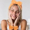 BADGIRRL 3 PCS Orange Spa Headbands and Wrist Set for