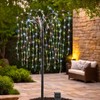 Collections Etc. LED Solar Willow Tree, Outdoor Solar Tree with