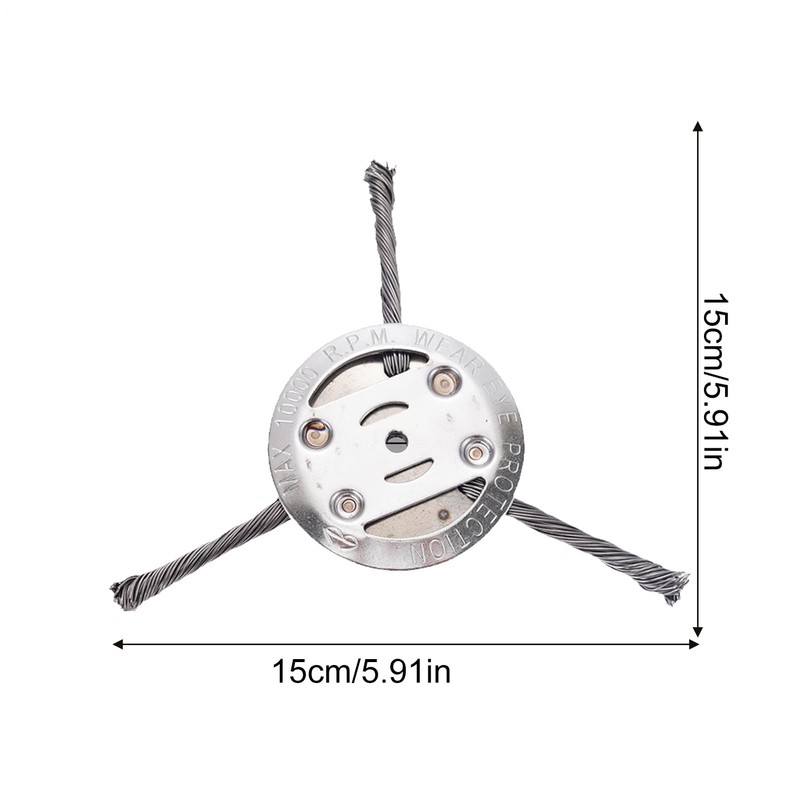 Steel Wire Grass Trimmer Head, Brush Cutter Head, Multipurpose Mowing