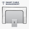 kwmobile Dust Cover for 31-32" monitor - Linen Monitor Protector