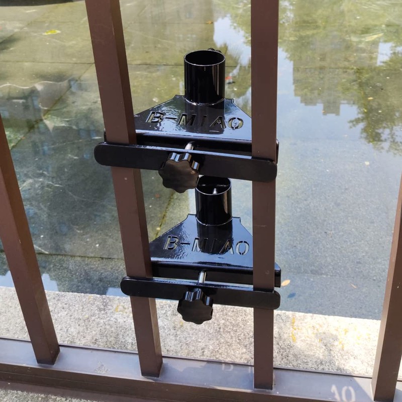 Heavy Duty Metal Patio Umbrella Holder Clamp - Adjustable Outdoor