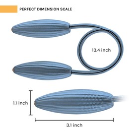 NICEEC 4 Pack DIY Curtain Tiebacks Clips Crystal Decorative Creative Twist Drape Tie Backs European Style Random Modelling Curtain Holdbacks for Home Kitchen Office Window Drapery (Teal)