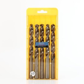 25pcs 3/64-1/2 Inch Cobalt Drill Bits, M35- HSS High Speed Steel for Drill/Driver Stainless Steel Heavy Duty Twist Steel Drill Bits (5, 11.5 mm)