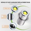 Honoson 5 Pieces LED Bulb 3W DC 4-12V Flashlight Bulbs