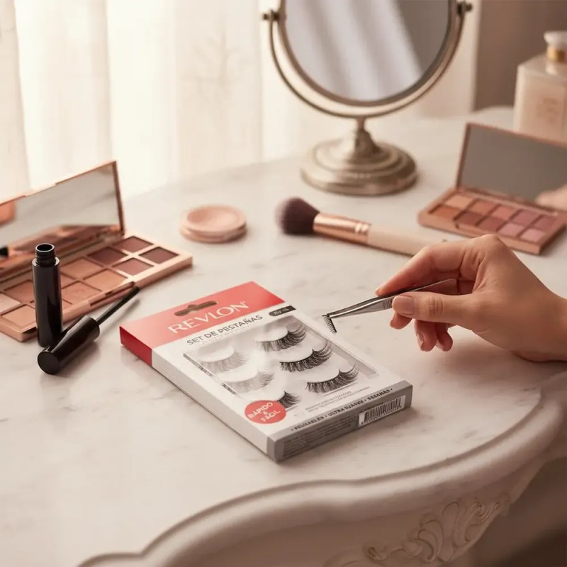 Set X3 Pares De Pestañas Color Negro Revlon